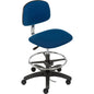Interion® ESD Stool - Fabric - Navy - PuriLite