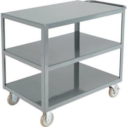 Global Industrial™ Steel Utility Cart w/3 Shelves, 1200 lb. Capacity, 30"L x 18"W x 35"H - PuriLite