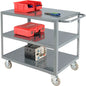 Global Industrial™ Steel Utility Cart w/3 Shelves, 1200 lb. Capacity, 30"L x 18"W x 35"H - PuriLite