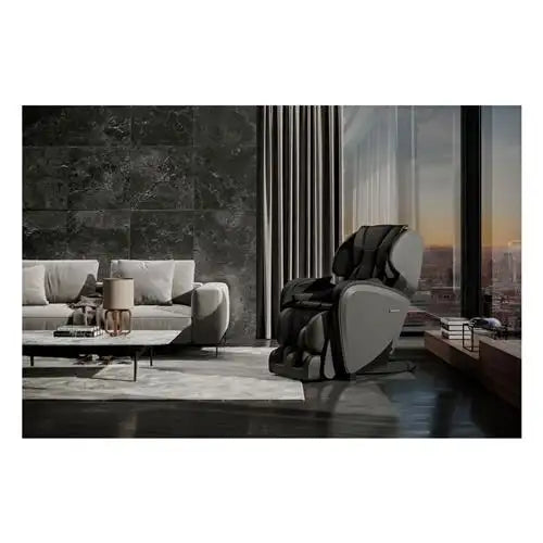 Panasonic Full Body Heated Massage Chair with Shiatsu Sole Rollers and 9 Auto Programs - Black (EPMAF1K) - PuriLite