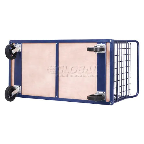 Global Industrial™ Euro Truck With 3 Wire Sides & Wood Deck 60 x 30 2400 Lb. Capacity - PuriLite