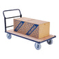 Global Industrial™ Steel Bound Wood Deck Platform Truck 60x30 1200 Lb. Cap. 8" Pneu. Casters - PuriLite