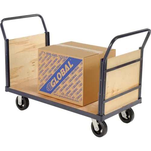 Global Industrial™ Euro Truck With Wood Ends & Deck 60 x 30 2400 Lb. Capacity - PuriLite
