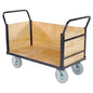 Global Industrial™ Euro Truck With 3 Wood Sides & Deck 60 x 30 1200 Lb. Capacity - PuriLite