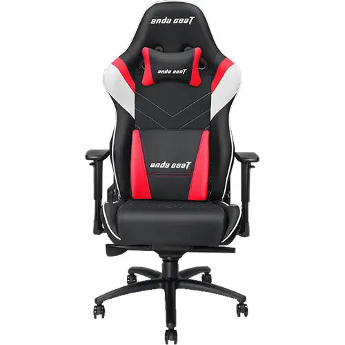 Anda Seat Assassin King Series Gaming Chair - Black, White and Red (AD4XL03BWRPV) - PuriLite