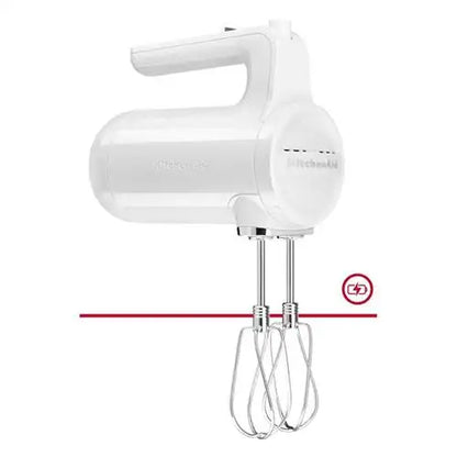 KitchenAid Cordless 7 Speed Hand Mixer - White (KHMB732WH) - PuriLite