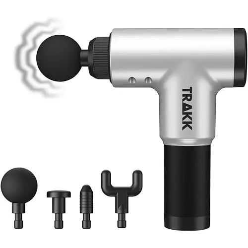 Deep Full Body Massage Gun Silver with 6 speeds (TRBEASTGUNSV) - PuriLite