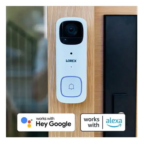 Lorex 2K Wireless Doorbell Battery-Operated - White (B463AJD-F) - PuriLite