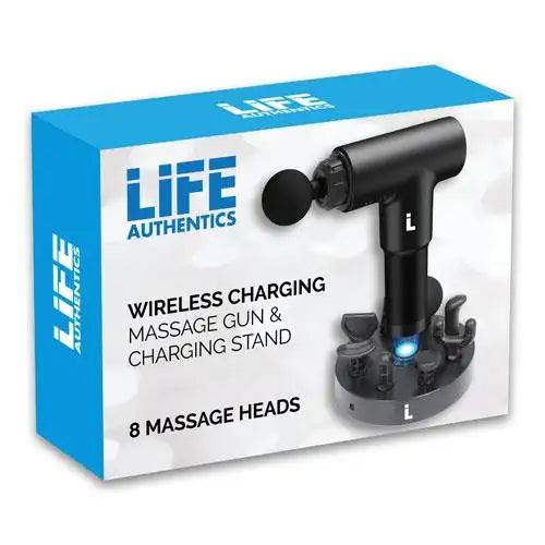 Deep Muscle Full Body Percussion Massage Gun Black (LAWLG01BK) - PuriLite
