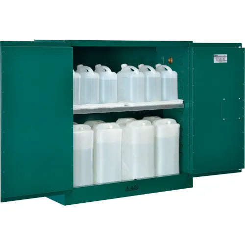 Global Industrial™ Pesticide Storage Cabinet - 30 Gallon - Manual Close 43"W x 18"D x 44"H - PuriLite