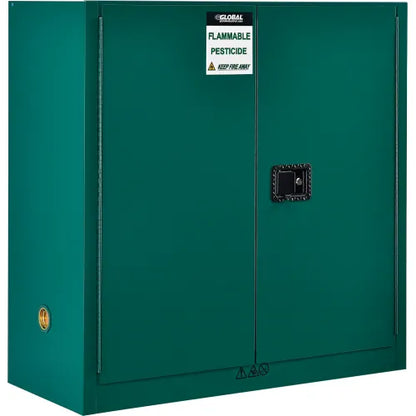 Global Industrial™ Pesticide Storage Cabinet - 30 Gallon - Manual Close 43"W x 18"D x 44"H - PuriLite