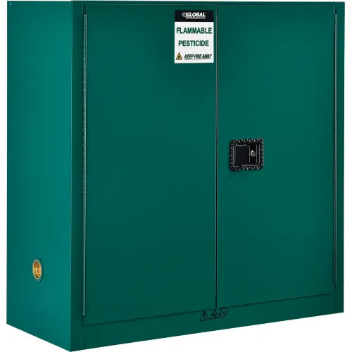 Global Industrial™ Pesticide Storage Cabinet - 30 Gallon - Manual Close 43"W x 18"D x 44"H - PuriLite