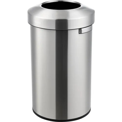 Global Industrial™ Stainless Steel Round Open Top Trash Can, 21 Gallon - PuriLite
