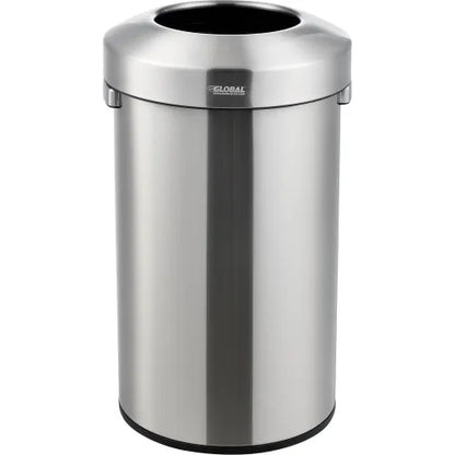 Global Industrial™ Stainless Steel Round Open Top Trash Can, 21 Gallon - PuriLite