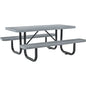 Global Industrial™ 6' Rectangular Picnic Table, Expanded Metal, Gray - PuriLite