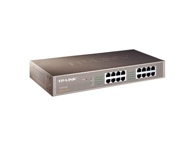 TP-Link Network TL-SG1016D 16-Port Unmanaged Gig 10/100/1000 Mbps Desktop Switch - PuriLite