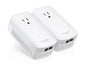 TP-Link Accessory TL-PA9020P KIT AV2000 2 Port Gigabit Passthrough Powerline Starter Kit - PuriLite