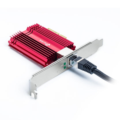 TP-Link Network TX401 10 Gigabit PCI Express Adapter with low-Profile Bracket and CAT6A cable - PuriLite
