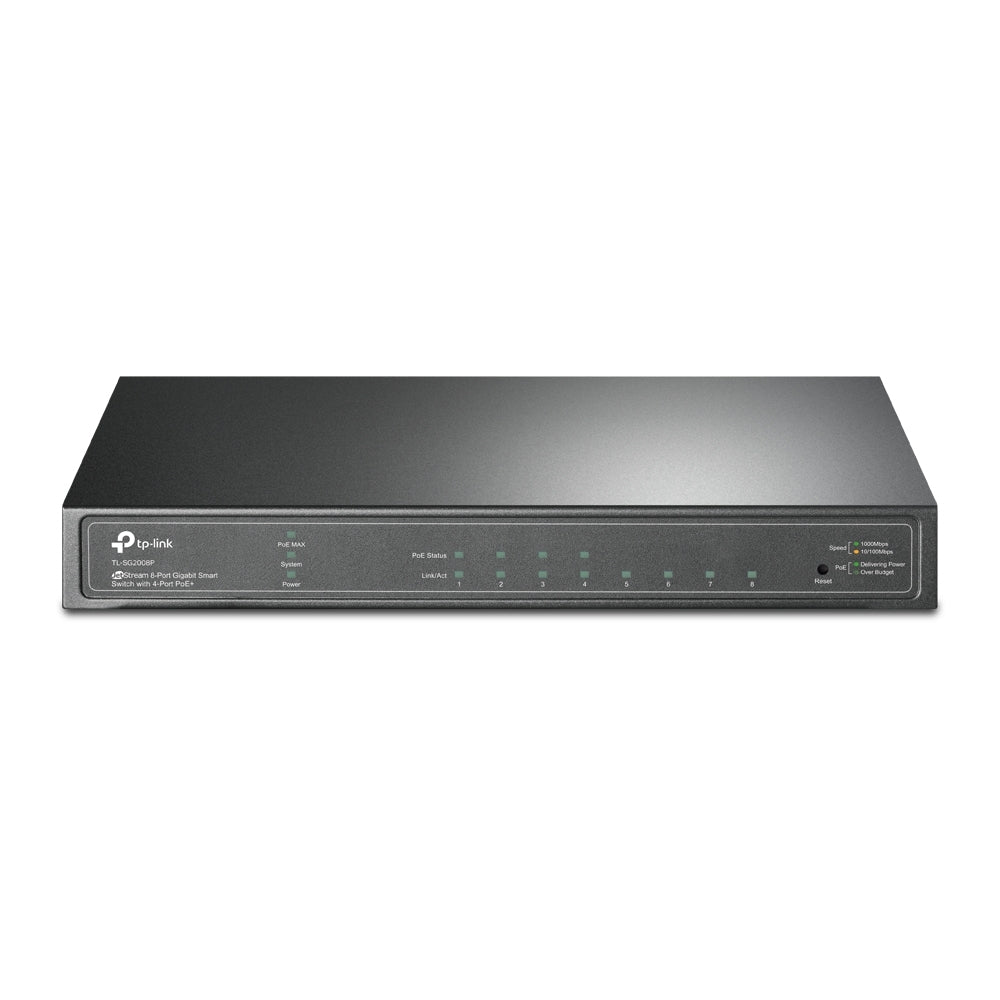 TP-Link Network SG2008P Omada JetStream 8Port Gigabit Smart Switch 62W PoE Budget - PuriLite