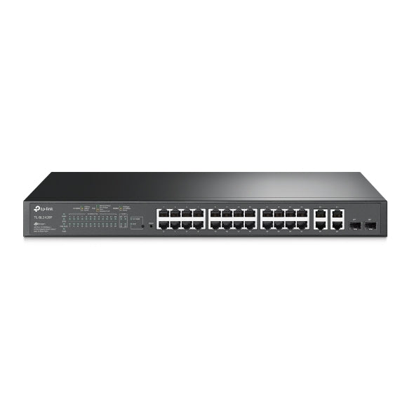 TP-Link Switch SL2428P JetStream 24Port 10/100Mbps + 4Port Gigabit Smart Switch - PuriLite