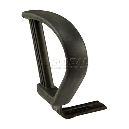Interion® Office Stool - Vinyl - 25"- 29" - Black - PuriLite