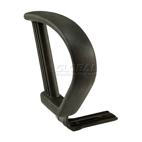Interion® Office Stool - Vinyl - 25"- 29" - Black - PuriLite