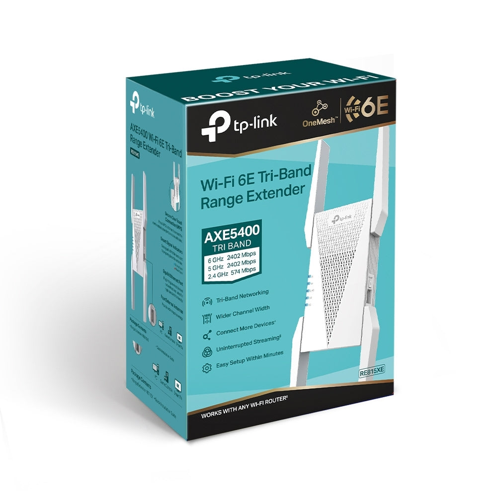 TP-Link Network Expansion RE815XE AXE5400 Wi-Fi 6E Range Extender - PuriLite