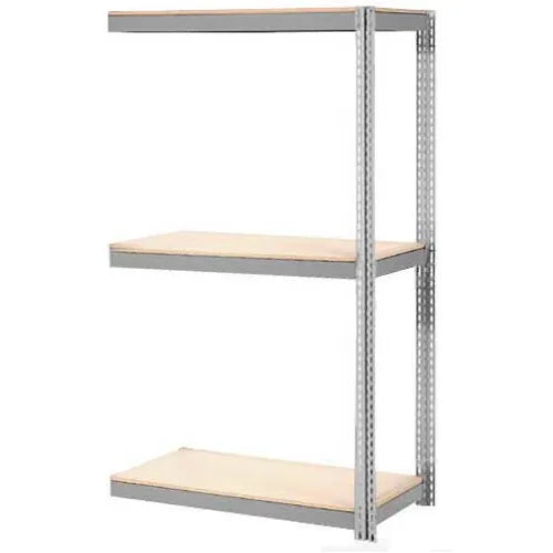 Global Industrial 3 Shelf Heavy Duty Boltless Shelving Add On 36"Wx24"Dx84"H, Wood Deck, USA - PuriLite