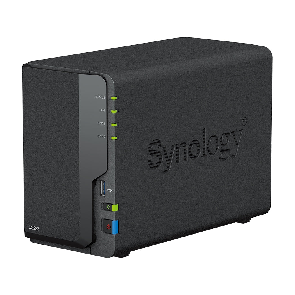 Synology Network Attachment Storage DS223 2bay DiskStation (Diskless) - PuriLite