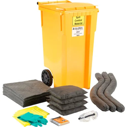 Global Industrial™ Universal Wheeled Spill Kit, 30 Gallon - PuriLite