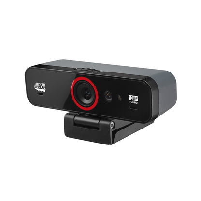 Adesso Camera CyberTrack F1 1080P HD Webcam with Windows Hello Face Recognition USB - PuriLite