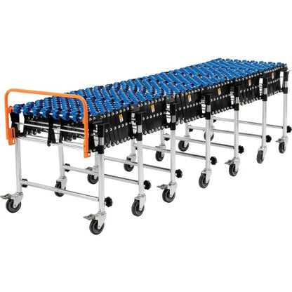 Global Industrial™ 24"W Nylon Skate Wheel Conveyor, Portable & Expandable, 6'2" to 24'8"L - PuriLite
