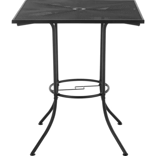 Global Industrial™ 36" Square Outdoor Bar Table, Steel Mesh, Black - PuriLite