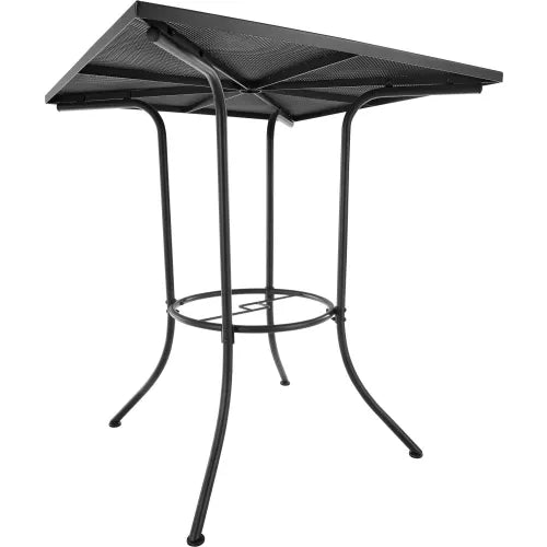 Global Industrial™ 36" Square Outdoor Bar Table, Steel Mesh, Black - PuriLite