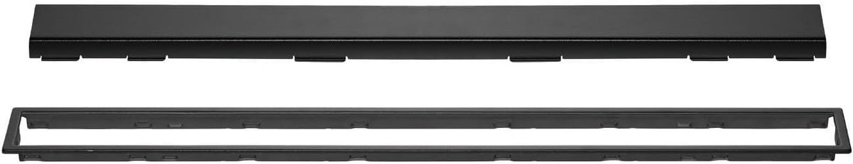Schluter Systems Kerdi-Line 3/4" Frame 32" Solid Design Grate Assembly Black (KL1AR19MGS80) - PuriLite