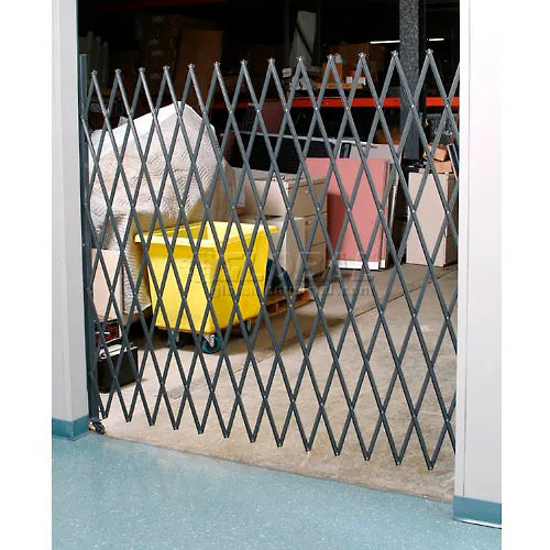 Global Industrial™ Single Folding Security Gate, 5-1/2'W x 5'H - PuriLite