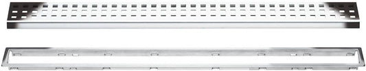 Schluter Systems Kerdi-Line 3/4" Frame, 28" Perforated Grate Assembly Chrome (KL1B19EP70) - PuriLite