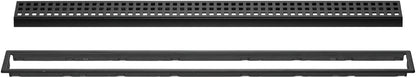 Schluter Systems Kerdi-Line 3/4" Frame 36" Square Perforated Design Grate Assembly Black (KL1B19MGS90) - PuriLite