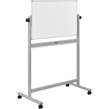 Global Industrial™ Mobile Reversible Magnetic Whiteboard - 36"W X 24"H - Steel - SIlver Frame - PuriLite