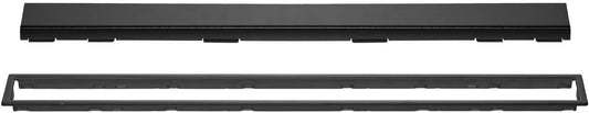 Schluter Systems Kerdi-Line 3/4" Frame 36" Solid Design Grate Assembly Black (KL1AR19MGS90) - PuriLite