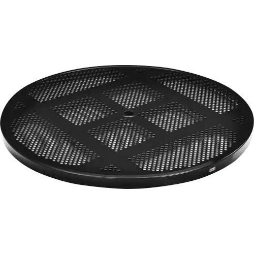 Global Industrial™ 46" Round Picnic Table, Perforated Metal, Black - PuriLite