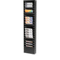Global Industrial™ Medical Chart Hanging Wall File Holder, 20 Pockets, Black - PuriLite