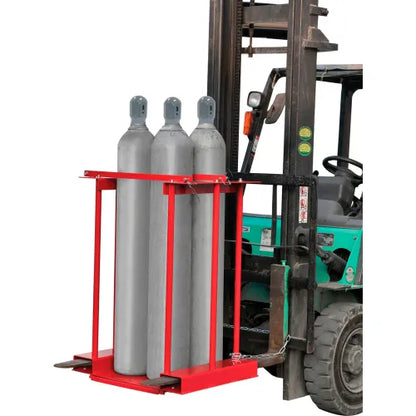 Global Industrial™ Forkliftable Cylinder storage Caddy, Stationary For 4 Cylinders - PuriLite