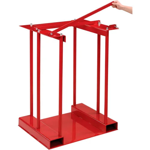 Global Industrial™ Forkliftable Cylinder storage Caddy, Stationary For 4 Cylinders - PuriLite