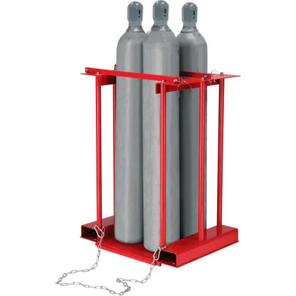 Global Industrial™ Forkliftable Cylinder storage Caddy, Stationary For 4 Cylinders - PuriLite