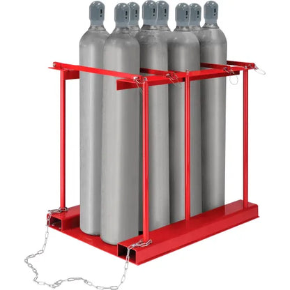 Global Industrial™ Forkliftable Cylinder storage Caddy, Stationary For 8 Cylinders - PuriLite