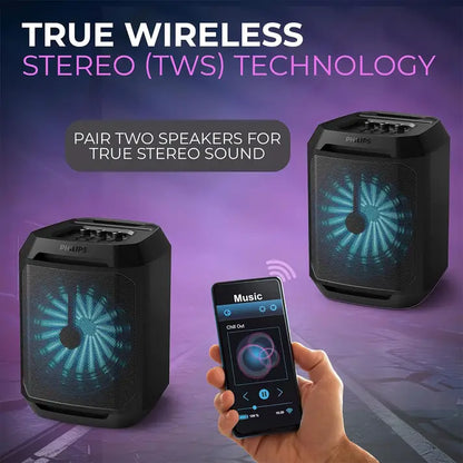 Philips Party Bluetooth Wireless Speaker 30W (TAX2208) - PuriLite