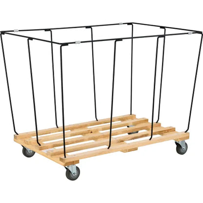 Global Industrial™ KD, 20 Bushel, Blue Vinyl Basket Bulk Truck - PuriLite