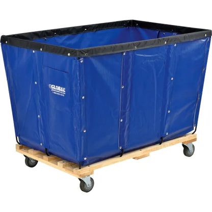 Global Industrial™ KD, 20 Bushel, Blue Vinyl Basket Bulk Truck - PuriLite