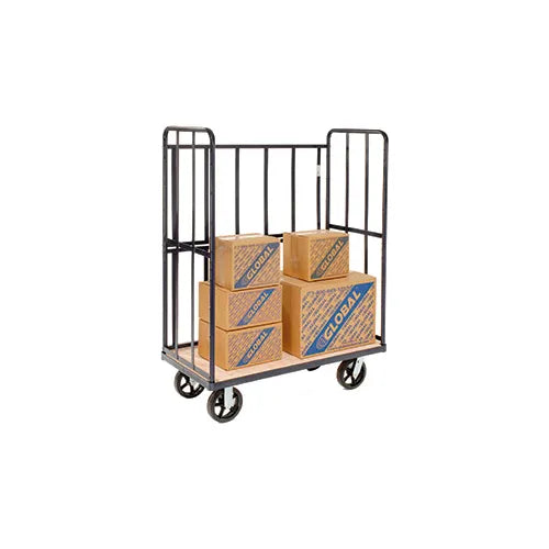 Global Industrial™ Wood Shelf Truck, 1200 lb. Capacity, 60"L x 30"W x 64"H, Blue - PuriLite